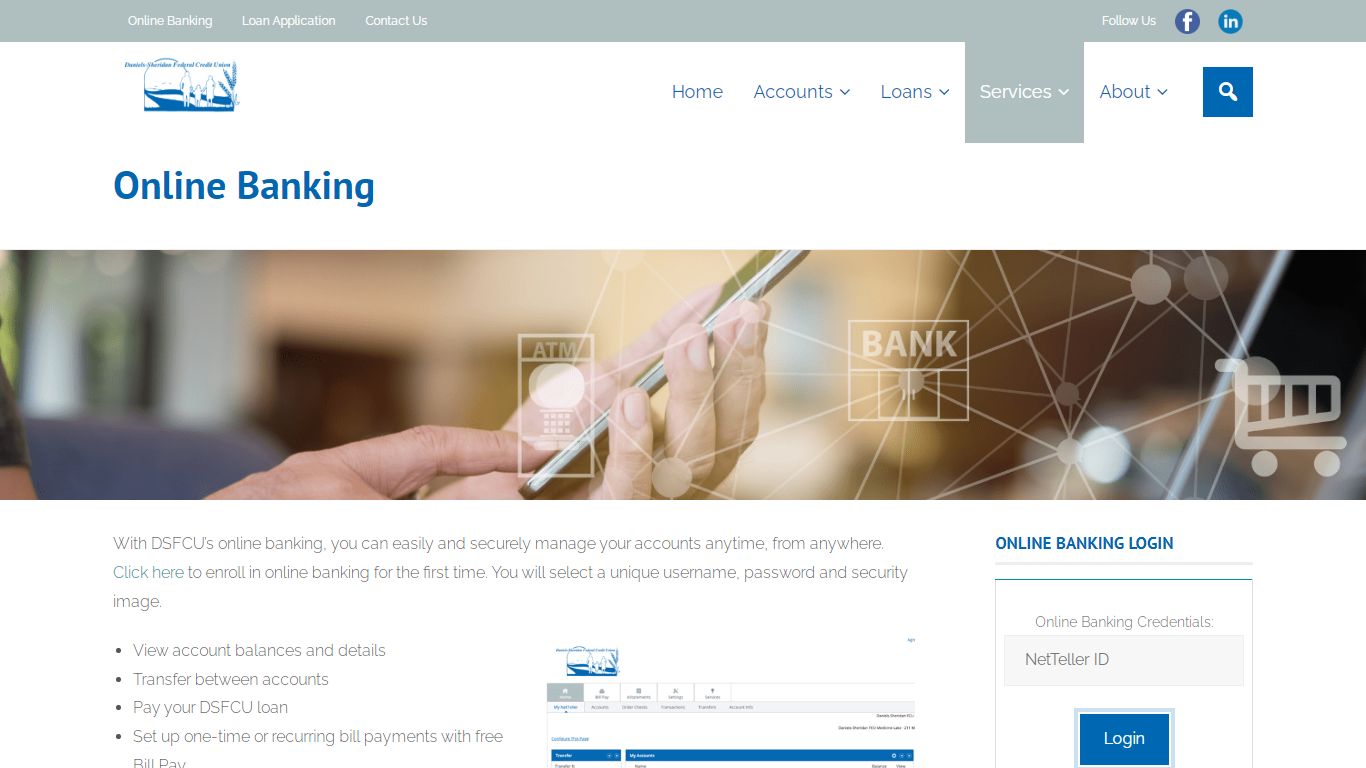 Online Banking – Daniels-Sheridan Federal Credit Union - DSFCU